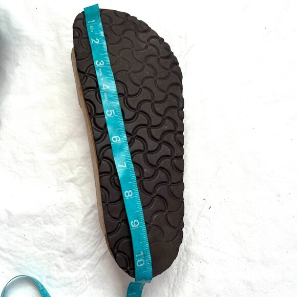 Birkenstock Arizona sandals beige leather EU 40 US womens 9 9.5 wide slides - Picture 13 of 13